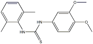 N-(3,4-dimethoxyphenyl)-N'-(2,6-dimethylphenyl)thiourea 구조식 이미지