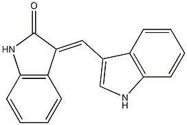 3-(1H-indol-3-ylmethylidene)indolin-2-one 구조식 이미지