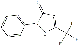 2-phenyl-5-(trifluoromethyl)-2,3-dihydro-1H-pyrazol-3-one Structure
