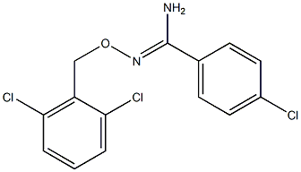 O1-(2,6-dichlorobenzyl)-4-chlorobenzene-1-carbohydroximamide 구조식 이미지