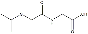 2-{[2-(isopropylthio)acetyl]amino}acetic acid 구조식 이미지