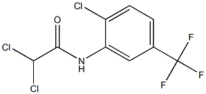 N1-[2-chloro-5-(trifluoromethyl)phenyl]-2,2-dichloroacetamide 구조식 이미지