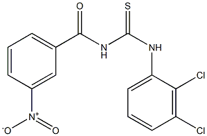 N-(2,3-dichlorophenyl)-N'-(3-nitrobenzoyl)thiourea 구조식 이미지