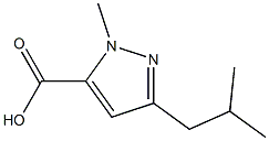 3-isobutyl-1-methyl-1H-pyrazole-5-carboxylic acid Structure