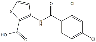 3-[(2,4-dichlorobenzoyl)amino]thiophene-2-carboxylic acid Structure