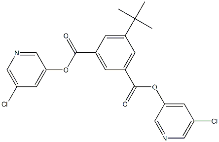 di(5-chloro-3-pyridyl) 5-(tert-butyl)isophthalate Structure