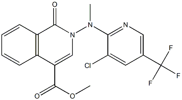 methyl 2-[[3-chloro-5-(trifluoromethyl)-2-pyridinyl](methyl)amino]-1-oxo-1,2-dihydro-4-isoquinolinecarboxylate Structure