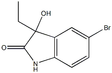 5-bromo-3-ethyl-3-hydroxy-1,3-dihydro-2H-indol-2-one Structure