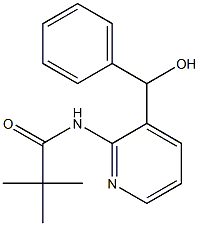 N-{3-[hydroxy(phenyl)methyl]-2-pyridinyl}-2,2-dimethylpropanamide Structure