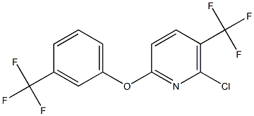 6-chloro-5-(trifluoromethyl)-2-pyridinyl 3-(trifluoromethyl)phenyl ether 구조식 이미지