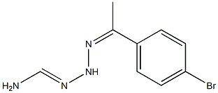 N'-[1-(4-bromophenyl)ethylidene]aminomethanehydrazonamide 구조식 이미지