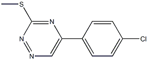 5-(4-chlorophenyl)-3-(methylthio)-1,2,4-triazine 구조식 이미지