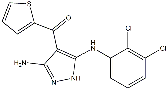 [3-amino-5-(2,3-dichloroanilino)-1H-pyrazol-4-yl](2-thienyl)methanone Structure