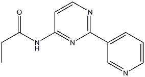 N-[2-(3-pyridinyl)-4-pyrimidinyl]propanamide Structure