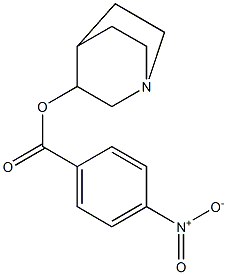 1-azabicyclo[2.2.2]oct-3-yl 4-nitrobenzoate 구조식 이미지