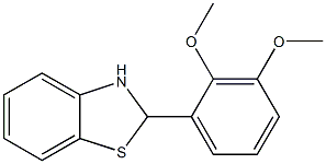 2-(2,3-dimethoxyphenyl)-2,3-dihydro-1,3-benzothiazole 구조식 이미지