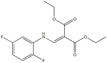 diethyl 2-[(2,5-difluoroanilino)methylidene]malonate 구조식 이미지