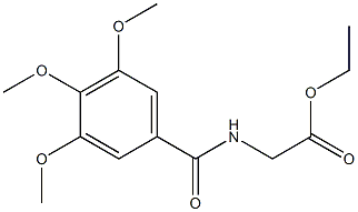 ethyl 2-[(3,4,5-trimethoxybenzoyl)amino]acetate Structure