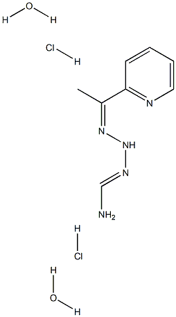 N'-[1-(2-pyridyl)ethylidene]aminomethanehydrazonamide dihydrochloride dihydrate 구조식 이미지