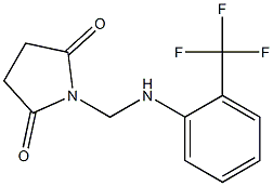 1-{[2-(trifluoromethyl)anilino]methyl}pyrrolidine-2,5-dione Structure