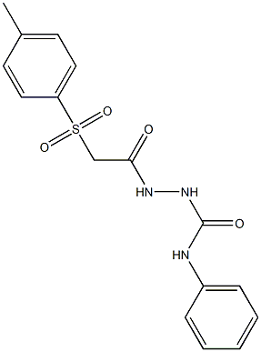 2-{2-[(4-methylphenyl)sulfonyl]acetyl}-N-phenyl-1-hydrazinecarboxamide Structure