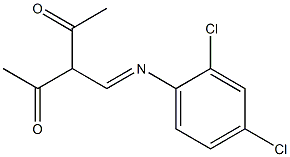 3-{[(2,4-dichlorophenyl)imino]methyl}pentane-2,4-dione Structure