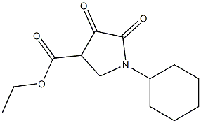 ethyl 1-cyclohexyl-4,5-dioxopyrrolidine-3-carboxylate 구조식 이미지