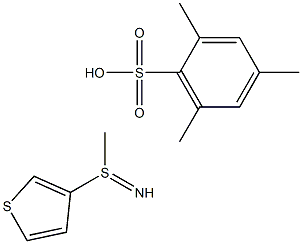 3-(methylsulfinoimidoyl)thiophene 2,4,6-trimethylbenzenesulfonate 구조식 이미지