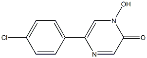 5-(4-chlorophenyl)-1-hydroxy-2(1H)-pyrazinone Structure