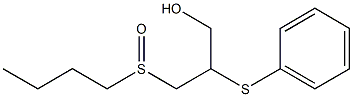 3-(butylsulfinyl)-2-(phenylsulfanyl)-1-propanol Structure