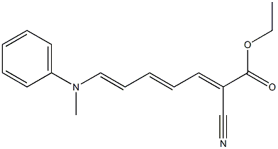 ethyl 2-cyano-7-(methylanilino)hepta-2,4,6-trienoate Structure