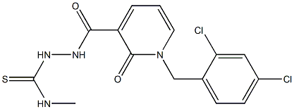 2-{[1-(2,4-dichlorobenzyl)-2-oxo-1,2-dihydro-3-pyridinyl]carbonyl}-N-methyl-1-hydrazinecarbothioamide Structure