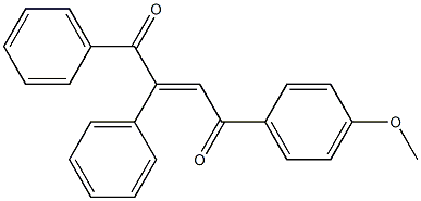 4-(4-methoxyphenyl)-1,2-diphenylbut-2-ene-1,4-dione 구조식 이미지