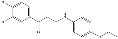 1-(3,4-dichlorophenyl)-3-(4-ethoxyanilino)-1-propanone Structure