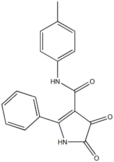 N3-(4-methylphenyl)-4,5-dioxo-2-phenyl-4,5-dihydro-1H-pyrrole-3-carboxamide Structure