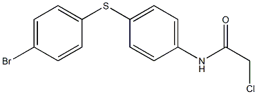 N-{4-[(4-bromophenyl)sulfanyl]phenyl}-2-chloroacetamide 구조식 이미지