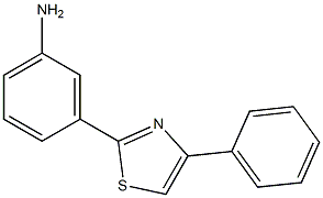 3-(4-phenyl-1,3-thiazol-2-yl)phenylamine 구조식 이미지