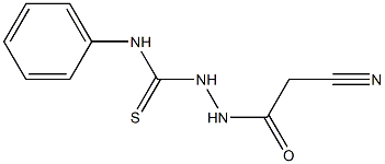 2-(2-cyanoacetyl)-N-phenyl-1-hydrazinecarbothioamide 구조식 이미지