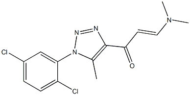 1-[1-(2,5-dichlorophenyl)-5-methyl-1H-1,2,3-triazol-4-yl]-3-(dimethylamino)prop-2-en-1-one 구조식 이미지