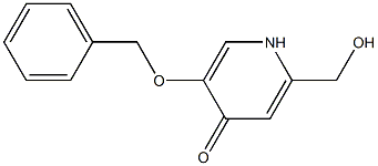 5-(benzyloxy)-2-(hydroxymethyl)-1,4-dihydropyridin-4-one Structure