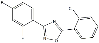 5-(2-chlorophenyl)-3-(2,4-difluorophenyl)-1,2,4-oxadiazole Structure