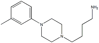 4-[4-(3-methylphenyl)piperazin-1-yl]butan-1-amine 구조식 이미지
