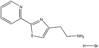 2-[2-(2-pyridinyl)-1,3-thiazol-4-yl]-1-ethanamine-hydrabromide Structure