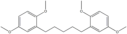 2-[5-(2,5-dimethoxyphenyl)pentyl]-1,4-dimethoxybenzene Structure