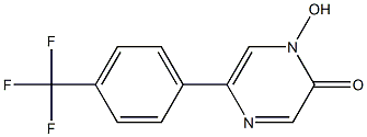 1-hydroxy-5-[4-(trifluoromethyl)phenyl]-2(1H)-pyrazinone Structure
