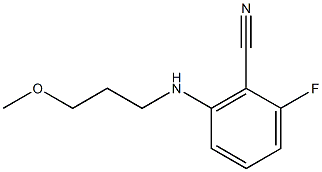 2-fluoro-6-[(3-methoxypropyl)amino]benzonitrile Structure