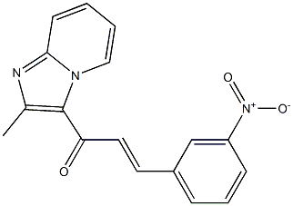 (E)-1-(2-methylimidazo[1,2-a]pyridin-3-yl)-3-(3-nitrophenyl)-2-propen-1-one Structure