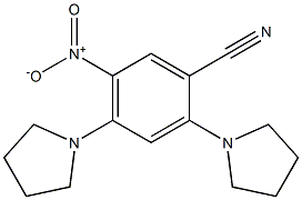 5-nitro-2,4-ditetrahydro-1H-pyrrol-1-ylbenzonitrile Structure