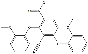 2,6-di(2-methoxyphenoxy)-3-nitrobenzonitrile Structure
