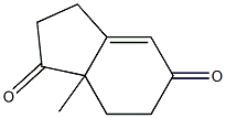 7a-methyl-2,3,5,6,7,7a-hexahydro-1H-indene-1,5-dione 구조식 이미지